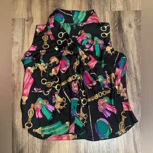 Lauren Ralph Lauren Equestrian Print Blouse